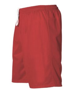 Alleson Athletic 566PY Youth Extreme Mesh Shorts – Red (side)