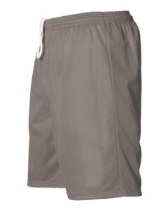 Alleson Athletic 566PY Youth Extreme Mesh Shorts – Silver (side)