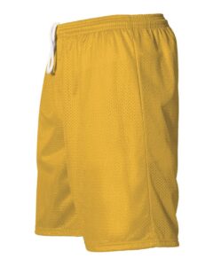 Alleson Athletic 569P Men’s Extreme Mesh Shorts – Gold (side)