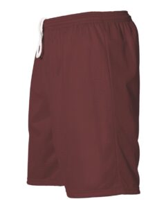 Alleson Athletic 569P Men’s Extreme Mesh Shorts – Maroon (side)