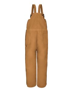 Red Kap BD30 Men’s Insulated Blended Duck Bib Overall – Brown Duck (back)