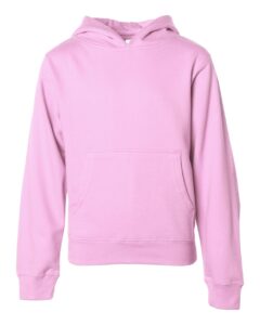 Independent Trading Co. SS4001Y Youth Midweight Hooded Sweatshirt – Light Pink