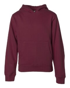 Independent Trading Co. SS4001Y Youth Midweight Hooded Sweatshirt – Maroon