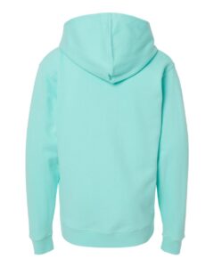 Independent Trading Co. SS4001Y Youth Midweight Hooded Sweatshirt – Mint (back)