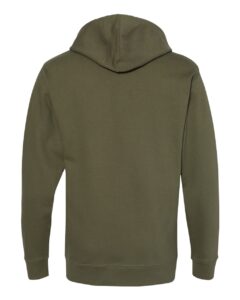 Independent Trading Co. SS4500 Unisex Midweight Hooded Sweatshirt – Army (back)
