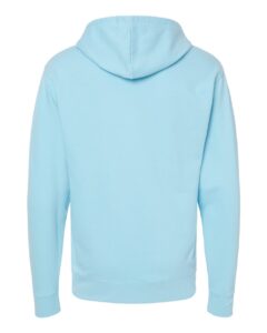 Independent Trading Co. SS4500 Unisex Midweight Hooded Sweatshirt – Blue Aqua (back)
