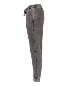 Independent Trading Co. PRM50PTMW Unisex Mineral Wash Fleece Sweatpants – Black (side)