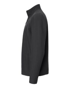 Adidas A267 Men’s Wind Resistant Full-Zip Jacket – Black/ Black (side)