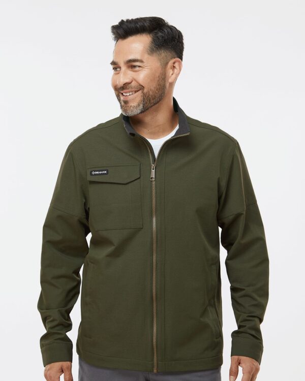 DRI DUCK Men’s Ace Woven Stretch Soft Shell Jacket