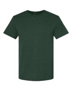 JERZEES 560MR Premium Blend Ring-Spun T-Shirt – Forest Green Heather