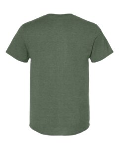 JERZEES 560MR Premium Blend Ring-Spun T-Shirt – Military Green Heather (back)