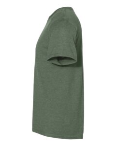 JERZEES 560MR Premium Blend Ring-Spun T-Shirt – Military Green Heather (side)