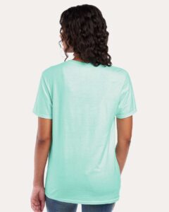 JERZEES 560MR Premium Blend Ring-Spun T-Shirt – Mint To Be (on model back)