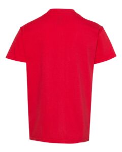 Hanes 5480 Youth Essential-T T-Shirt – Athletic Red (back)