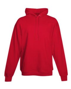 Hanes P170 Unisex EcoSmart® Hooded Sweatshirt – Athletic Red