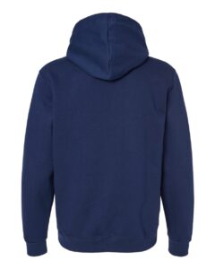 JERZEES 700MR Unisex Eco™ Premium Blend Ring-Spun Hooded Sweatshirt – J. Navy (back)