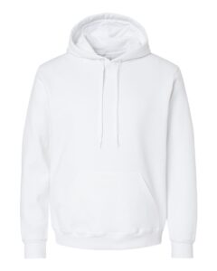 JERZEES 700MR Unisex Eco™ Premium Blend Ring-Spun Hooded Sweatshirt – White