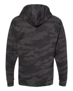 Independent Trading Co. SS4500 Unisex Midweight Hooded Sweatshirt – Black Camo (back)