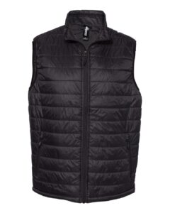 Independent Trading Co. EXP120PFV Men’s Puffer Vest – Black