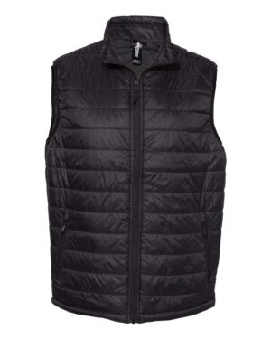 Independent Trading Co. EXP120PFV Men’s Puffer Vest – Black