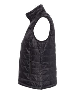 Independent Trading Co. EXP220PFV Women’s Puffer Vest – Black (side)