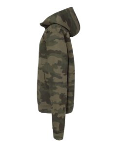 Independent Trading Co. SS4001Y Youth Midweight Hooded Sweatshirt – Forest Camo (side)