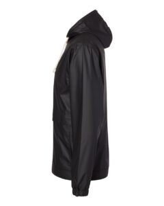 Weatherproof 193910 Unisex Vintage Hooded Rain Jacket – Black (side)