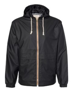 Weatherproof 193910 Unisex Vintage Hooded Rain Jacket – Black