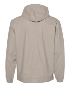 Weatherproof 193910 Unisex Vintage Hooded Rain Jacket – Khaki (back)