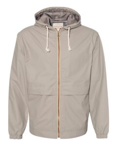 Weatherproof 193910 Unisex Vintage Hooded Rain Jacket – Khaki