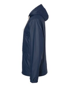 Weatherproof 193910 Unisex Vintage Hooded Rain Jacket – Navy (side)