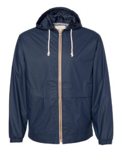 Weatherproof 193910 Unisex Vintage Hooded Rain Jacket – Navy