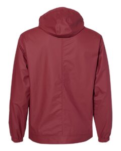 Weatherproof 193910 Unisex Vintage Hooded Rain Jacket – Biking Red (back)
