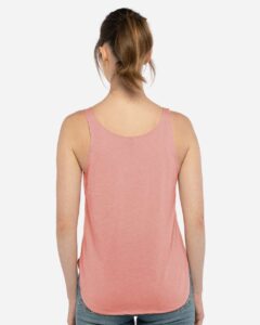 Next Level 5033 Women’s Festival Tank – Desert Pink (on model back)