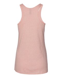 Next Level 6733 Women’s Triblend Racerback Tank – Desert Pink (back)