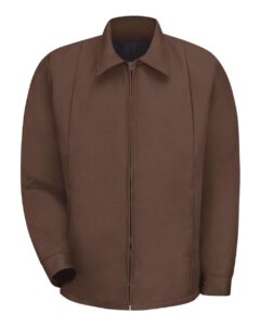 Red Kap JT50T Men’s Tall Perma-Lined Panel Jacket – Brown