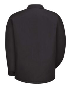 Red Kap JT50T Men’s Tall Perma-Lined Panel Jacket – Black (back)