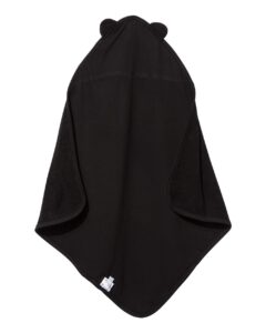 Rabbit Skins 1013 Terry Cloth Hooded Towel with Ears – Black (back)