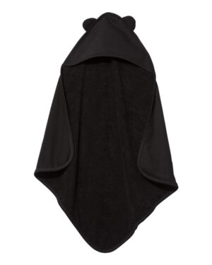Rabbit Skins 1013 Terry Cloth Hooded Towel with Ears – Black