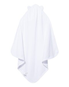 Rabbit Skins 1013 Terry Cloth Hooded Towel with Ears – White (back)