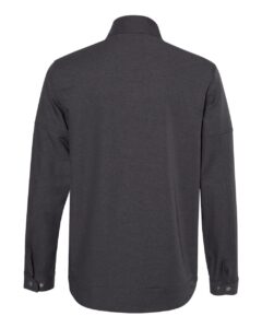 DRI DUCK 5327 Men’s Ace Woven Stretch Soft Shell Jacket – Charcoal (back)