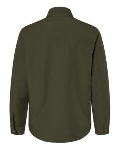 DRI DUCK 5327 Men’s Ace Woven Stretch Soft Shell Jacket – Fatigue (back)