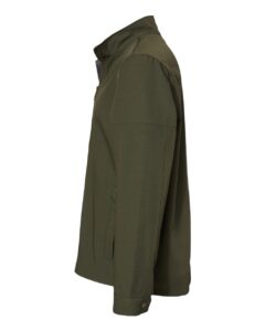 DRI DUCK 5327 Men’s Ace Woven Stretch Soft Shell Jacket – Fatigue (side)