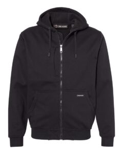 DRI DUCK 7040 Men’s Bateman Bonded Power Fleece 2.0 Full-Zip Jacket – Black