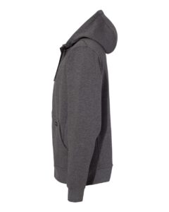 DRI DUCK 7040 Men’s Bateman Bonded Power Fleece 2.0 Full-Zip Jacket – Dark Oxford (side)