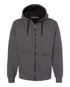DRI DUCK 7040 Men’s Bateman Bonded Power Fleece 2.0 Full-Zip Jacket – Dark Oxford