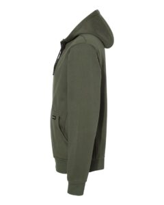 DRI DUCK 7040 Men’s Bateman Bonded Power Fleece 2.0 Full-Zip Jacket – Fatigue (side)
