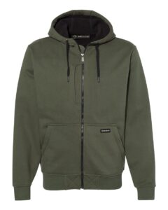 DRI DUCK 7040 Men’s Bateman Bonded Power Fleece 2.0 Full-Zip Jacket – Fatigue