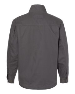 DRI DUCK 5037 Men’s Endeavor Canyon Cloth™ Canvas Jacket with Sherpa Lining – Charcoal (back)