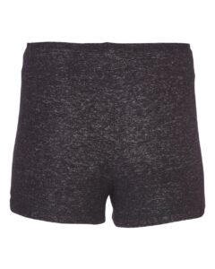 Boxercraft L11 Women’s Cuddle Fleece Shorts – Black Heather (back)